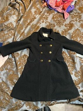 Copper Key Black Coat with Satin Lining